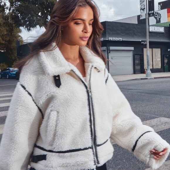 PLT Oversized Aviator Coat - Size 10 - Picture 1 of 5